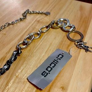 Chicos women’s belt metal chains small/medium